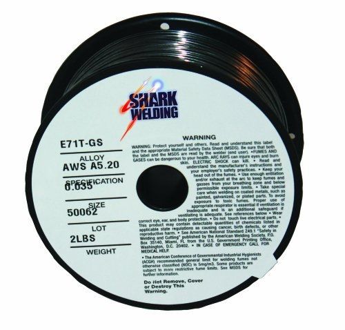 Shark Welding 12002 Mild Steel Mig Wire ER70-S6 .030 -2 lb. Spool