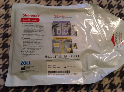 Zoll Stat-Padz Adult Electrodes Multi-Function #8900-4004 NEW 1 Pair IN DATE