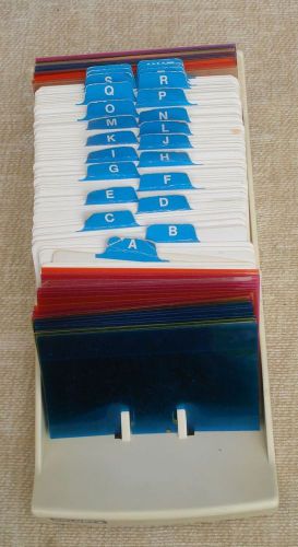 Rolodex NVIP-24 Address Phone Card File w/ blank Cards &amp; Dividers