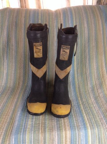 Vintage Tingley Siren Firefighter Steel Toe Boots Men&#039;s So 8 Wear Or Display