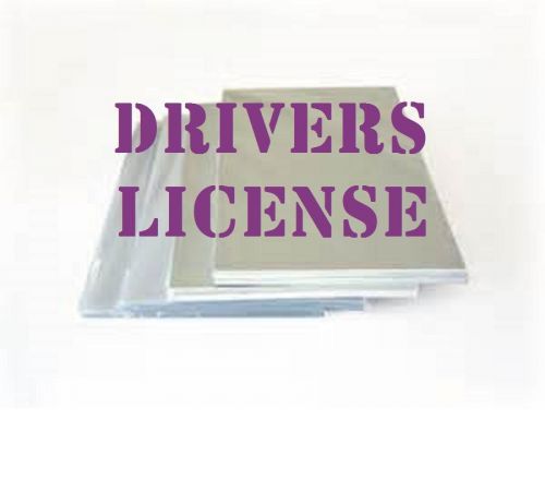 Drivers License 25 PK Laminating Laminator Pouch Sheets  5 Mil. 2-3/8 x 3-5/8