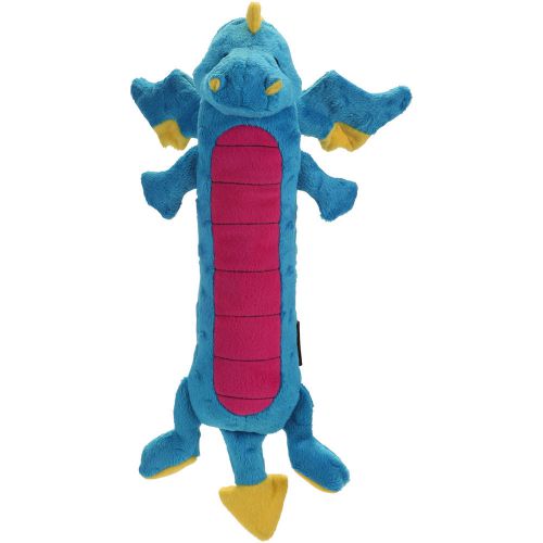 GoDog Skinny Dragons With Chew Guard Small-Blue