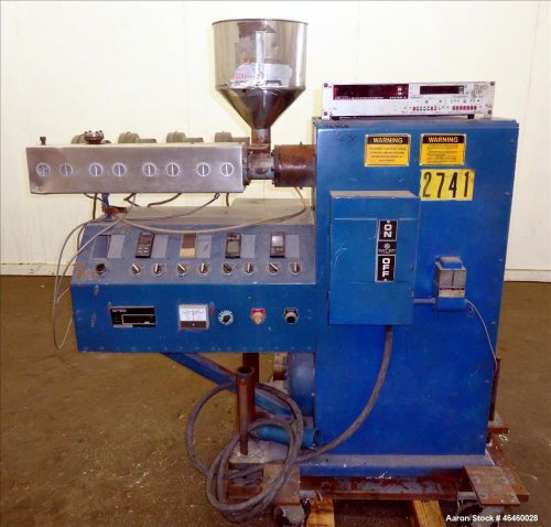 Used- Killian 1.25&#034; Single Screw Extruder. Approximate 24 to 1 L/D ratio, electr