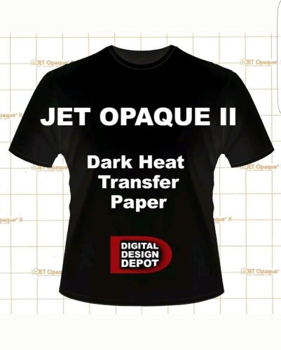 *NEENAH TRANSFER PAPER JET OPAQUE II 25 SHEETS FOR DARK FABRICS