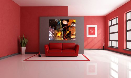 Naruto Uzumaki Sasuke Uchiha Naruto,HD,Banner,Anime,Canvas Print,Decal,Wall Art