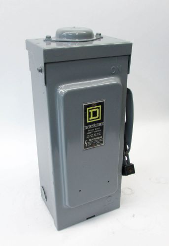 Square D HU361RB Heavy Duty Safety Switch 30A 600V 30HP non Fuse