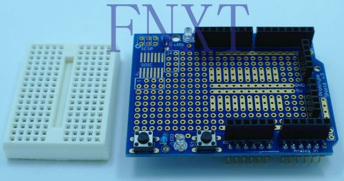 7PCS HOT Arduino Prototyping Prototype Shield ProtoShield With Mini Breadboard