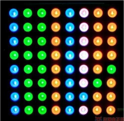 5mm 8x8 Matrix RGB LED Common Anode Full Colour 60*60mm