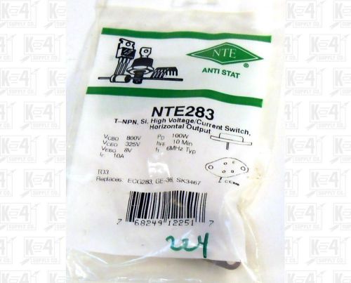 NTE283 NPN Transistor Replaces ECG283 SK3467
