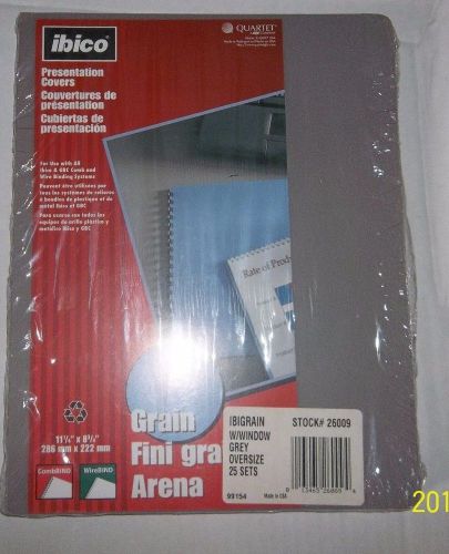 Grain Oversize Grey Presentation Covers for Ibico and GBC Comb or Wire Binding