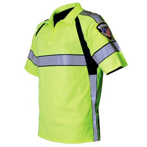 BLAUER 8137 HI-VIS YELLOW ANSI CERTIFIED S/S POLO SHIRT POLICE FIRE EMS XX-LARGE