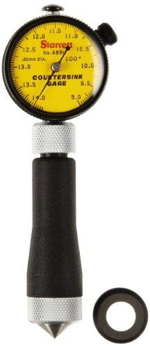 Starrett 689m-3z millimeter reading countersink gauge w/ yellow dial, 100 degree for sale