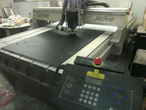 Gerber Sabre 408 CNC Router with vacuum table, high frequency spindle,  engraver