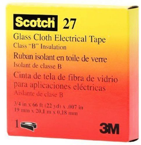 3m co. 05400715066 scotch electrical tape glass cloth 1/2 &#034; x 66 7 mil thickness for sale