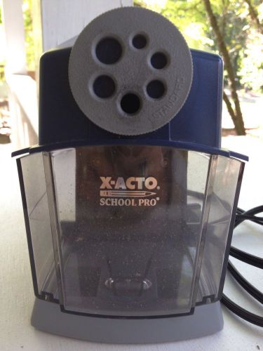 X-Acto School Pro 167X Heavy-Duty Multi-Dial Electric PENCIL SHARPENER Blue