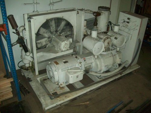 Gardner Denver Electric Screw Compressor 200HP Model EAU99G, 150 PSI 460 Volt