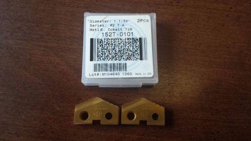 2 amec spade drill inserts 152t-0101 cobalt tin brand new 1-1/32&#034; for sale