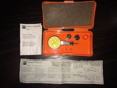 Brown &amp; Sharpe Tesatest Dial test indicator. Model: 18.10009