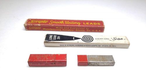 Red Tops-LOT Vintage Antique pencil lead lot- Scripto-Wahl-Eversharp
