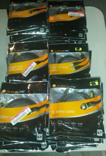 Mixed Lot of 54 Alphaline Monster Cable HDMI Cables