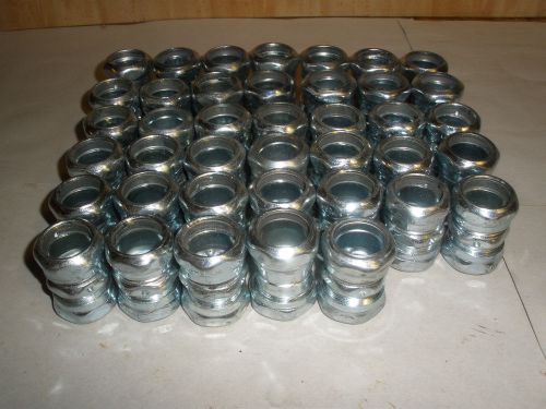 Lot of 3/4&#034; EMT Steel compression couplings (40) pieces total