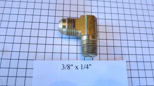 3/8&#034; flare x 1/4&#034; male pipe 90 ell  flare fitting by mip 90 degree elbow brass for sale