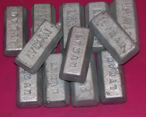 12 Assorted Lyman Metal Melting Ingots Bars