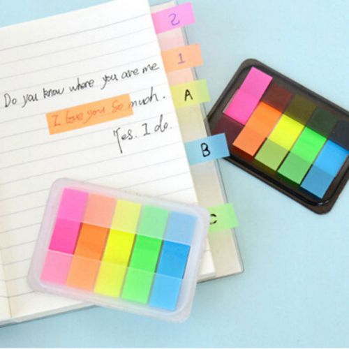Six Colorl Sticker Post It Bookmark Point It Marker Memo Pad Flags Sticky Note