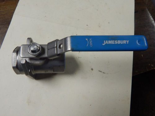 Jamesbury 1&#034;   stainless steel ball valve 2000 cwp for sale