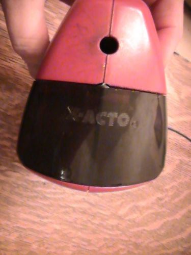 X-acto electric pencil sharpener - works great - red in color