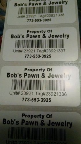 3000 silver metalized polyester tracking labels &amp; property id tags poly labels for sale