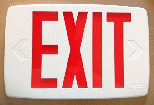 Lithonia Lighting Emergency Exit Sign Cover Faceplate Red Removable Arrow Insert