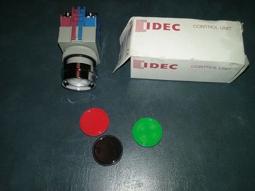 IDEC ABW111 B G R PUSH BUTTON SWITCH BLACK GREEN OR RED NEW