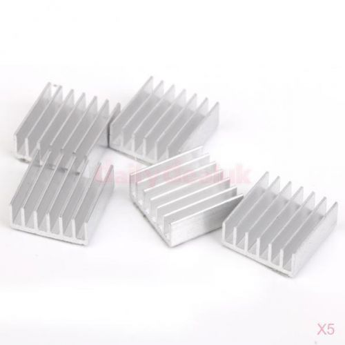 5x 5pcs heatsink 14x14x 5mm aluminum cooling fins kit for raspberry pi/fpga/mcu for sale