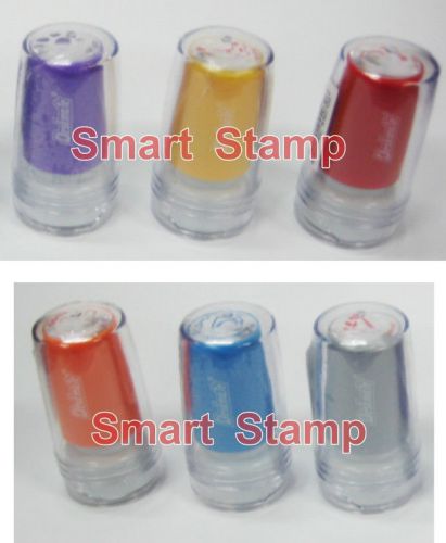 2 pcs self inking pre-inked deskmate smart stamp any select choose 2 styles for sale