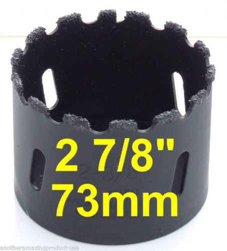 2 7/8&#034; in tungsten carbide tile hole saw 73mm concrete drywall hardie marble mdf for sale