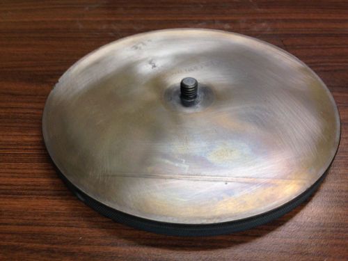 8&#034; diameter Nickel Plated Copper Backing Plate with center threaded stud