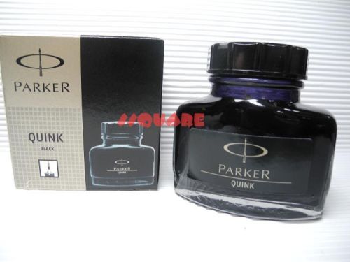 Original! Parker QUINK 57ml 1,9fl oz Bottled Ink for Fountain Pen, Black
