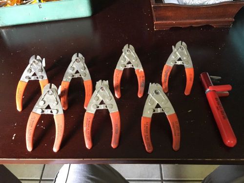 Ok Machine &amp; Tool Wire Strippers Lot Of 8 Salvage