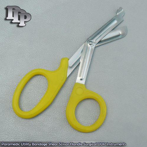 Paramedic Utility Bandage Shear Scissor 7.25&#034; Yellow Handle Surgical