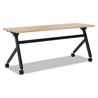Multipurpose Table Flip Base Table, 72w x 24d x 29 3/8h, Wheat, Sold as 1 Each