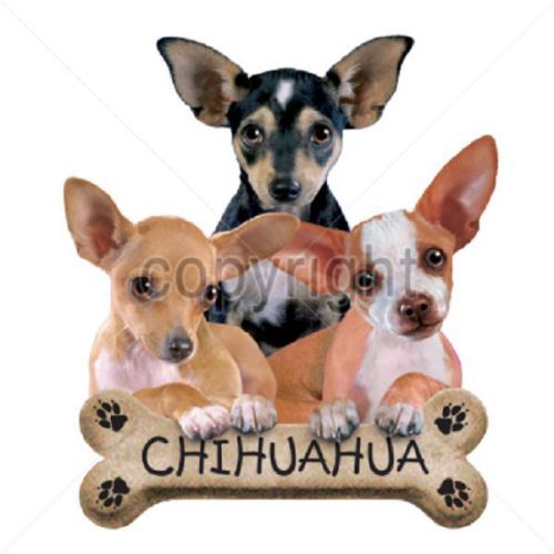 Chihuahua dog heat press transfer for t shirt sweatshirt tote quilt fabric 827j for sale