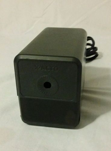 X-ACTO Black Electric Pencil Sharpener Model #18XXX Used Works