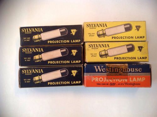 LOT OF  Projector Lamp Bulb Projection 6 Sylvania 1 Westinghouse 750 watt