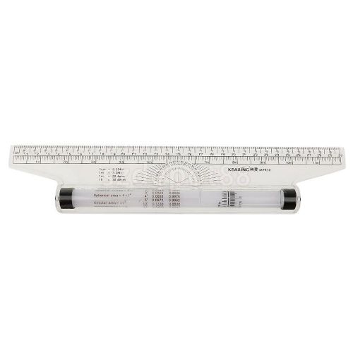 Clear Metric 30cm Multi Purpose Drawing Rolling Parallel Ruler Measure
