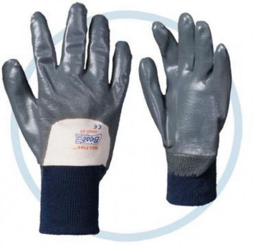 Showa best nitri-flex work gloves - 4000p-09 - 12 pair - size 9 - new (ii1) rl for sale