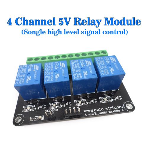 Dc 5v 4 channel relay modules high level relay control panel relay 5v module for sale