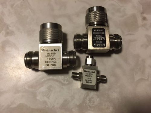 2 Weinschel 1506A and 1 1515 Power dividers