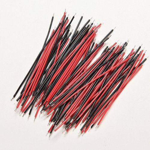 200Pcs Black Red Kit Motherboard Breadboard Jumper Cable Wires Set Tinned 5cm