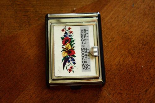 Vintage Miniature Pocket Rolodex Mini Index Slide Flip Travel Phone Address